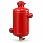 Cámara de retardo roja para línea de alarma de válvula húmeda contra incendio, depósito vertical con conexiones auxiliares | HIDRALCO Colombia