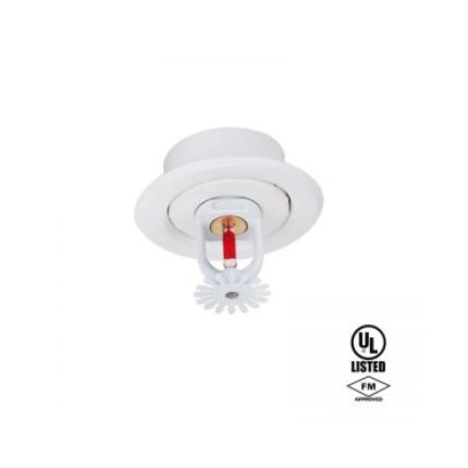 Escudo doble cromado para rociador contra incendio de 1/2″ y 3/4″