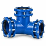 Tee de hierro dúctil MJ para tubería PVC C900 | HIDRALCO Colombia