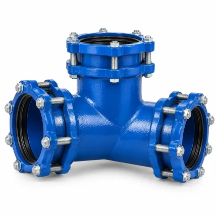 Tee de hierro dúctil MJ para tubería PVC C900 | HIDRALCO Colombia