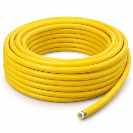 Rollo de tubería multicapa PEALPE amarilla para instalaciones de gas natural y GLP