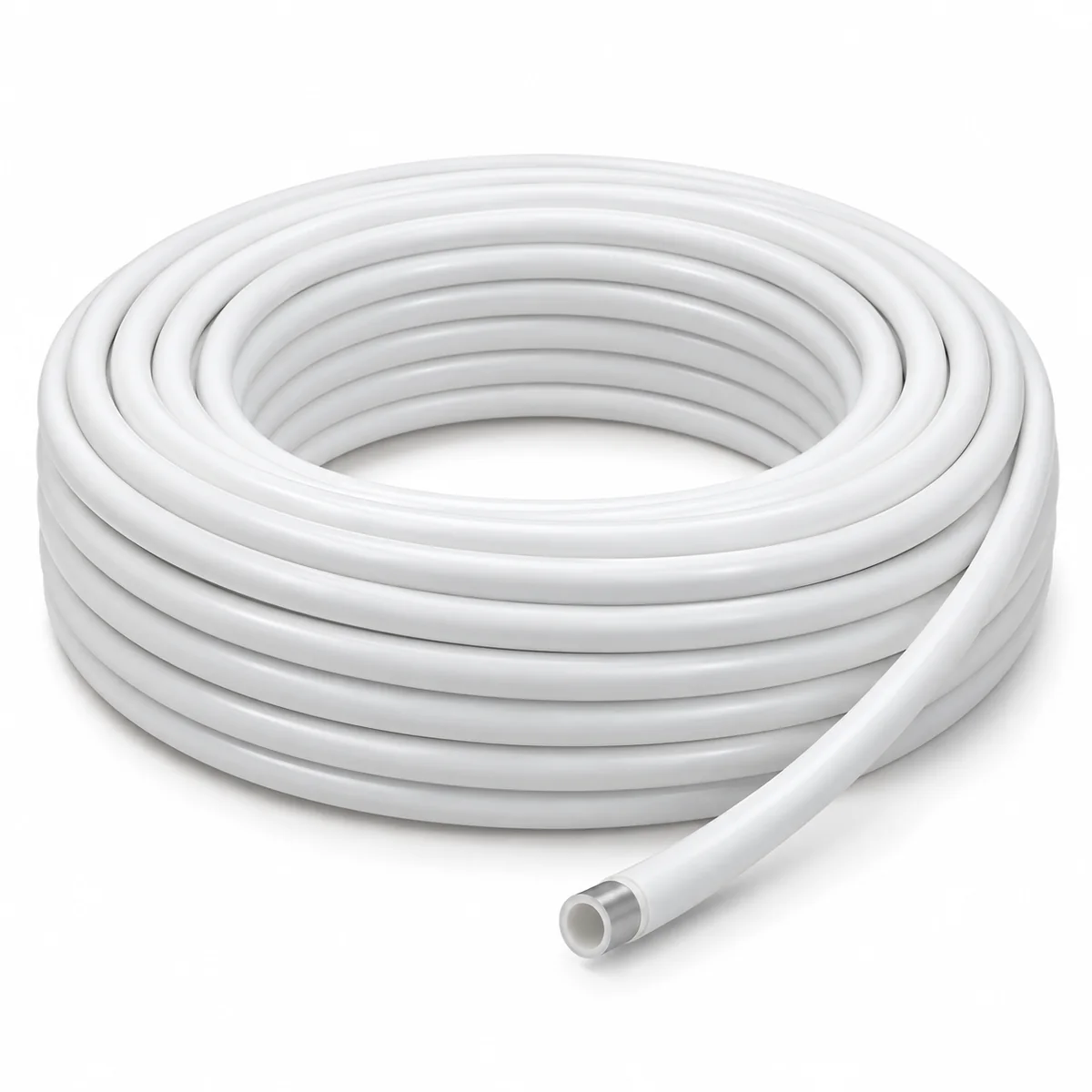 Tubería multicapa PEALPE blanca para gas natural y GLP Rollo de tubería multicapa PEALPE blanca para instalaciones de gas natural y GLP