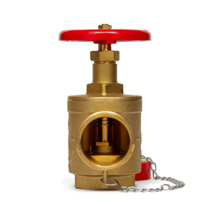 Válvula angular de bronce para gabinete contra incendio 1 1/2 y 2 1/2 pulgadas